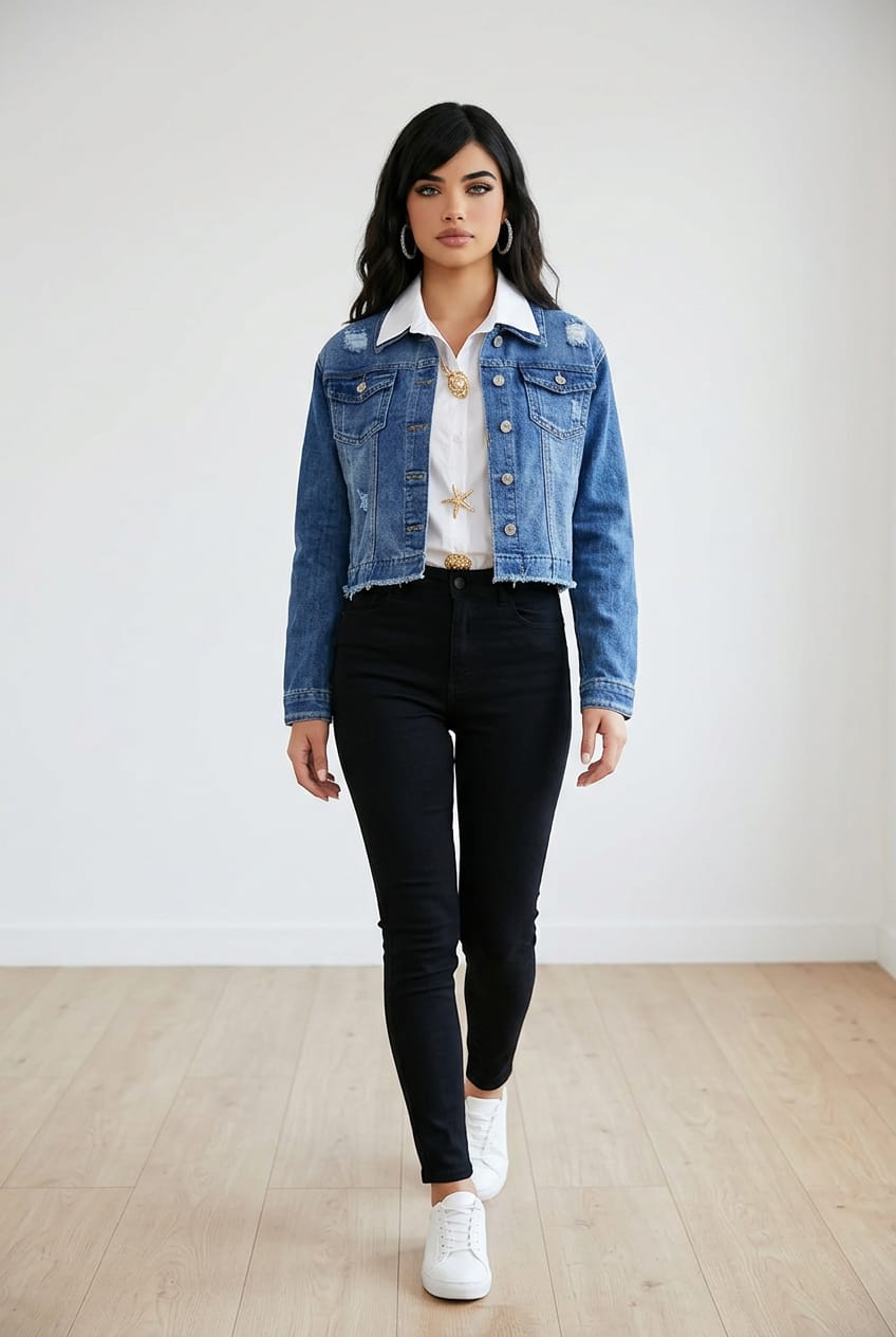 Geaca blue jeans